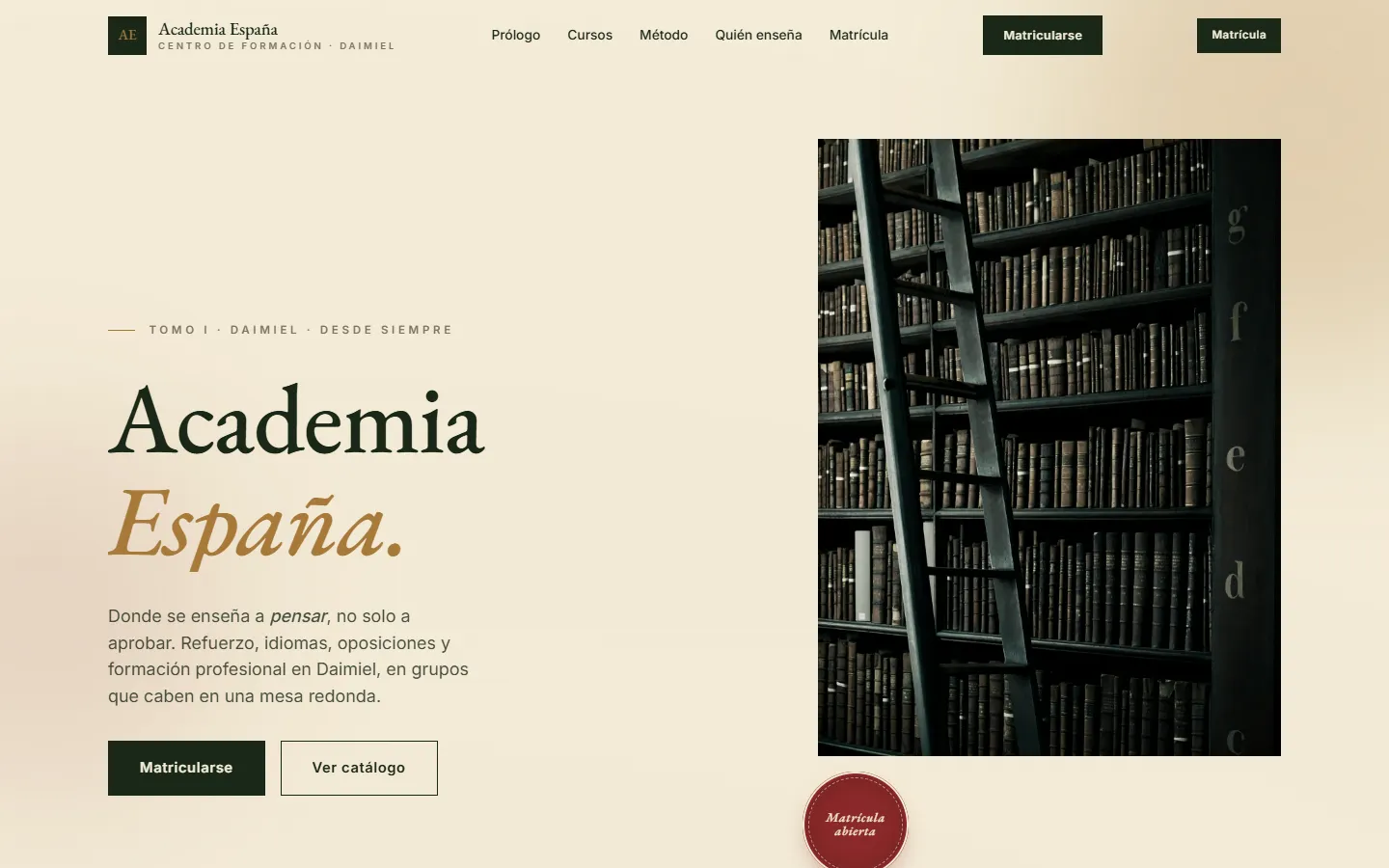 Captura de Academia España